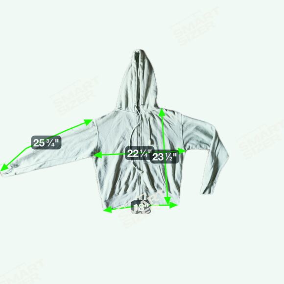 Brandy Melville Full Zip Hoodie Sweatshirt Large Sage Green Cozy Grunge - Picture 9 of 10